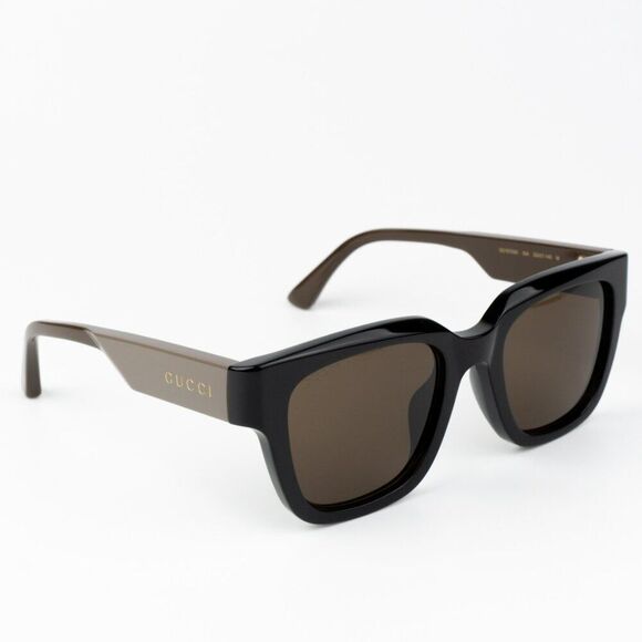 NEW Gucci GG1670SK 004 Black Green Brown Unisex Square Sunglasses GG 1670SK